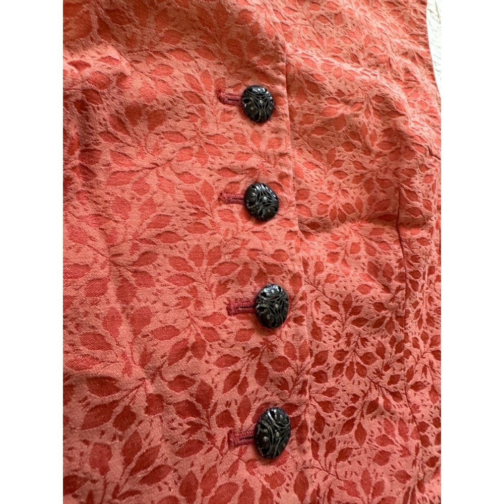 Vintage Ann Taylor Coral/ Orange Vest • Size : M - Picture 4 of 10